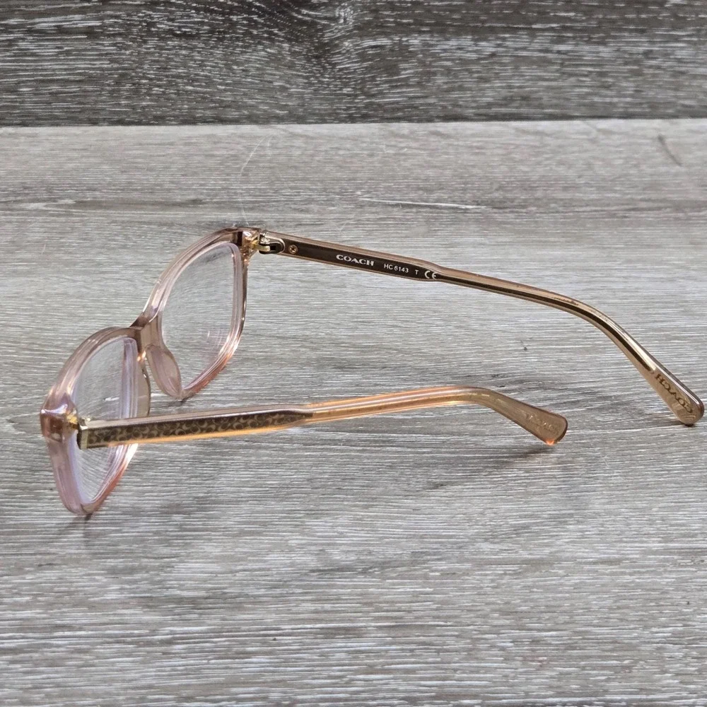 Coach HC6143 5661 Transparent Champagne Full Rim Womens Eyeglass Frame only